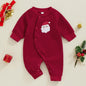 Christmas Infant Toddler Romper Bubble Plaid Jumpsuit