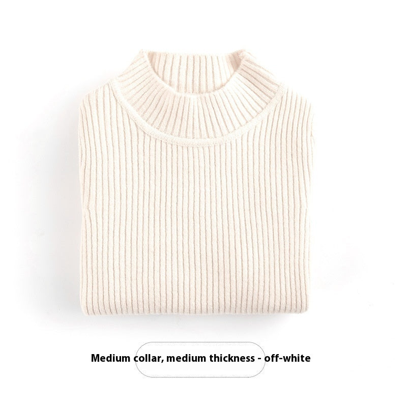 Children's Half Turtleneck wool Pullover sweaters