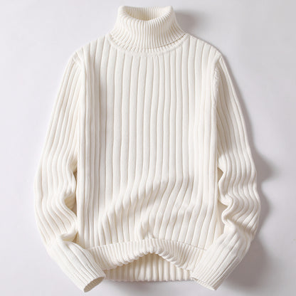 Mens Turtleneck Sweater Striped