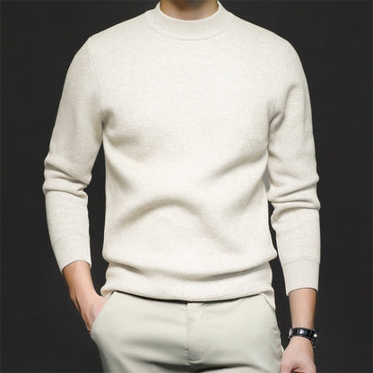 Men's Sweater Knitted Long Sleeve High neck