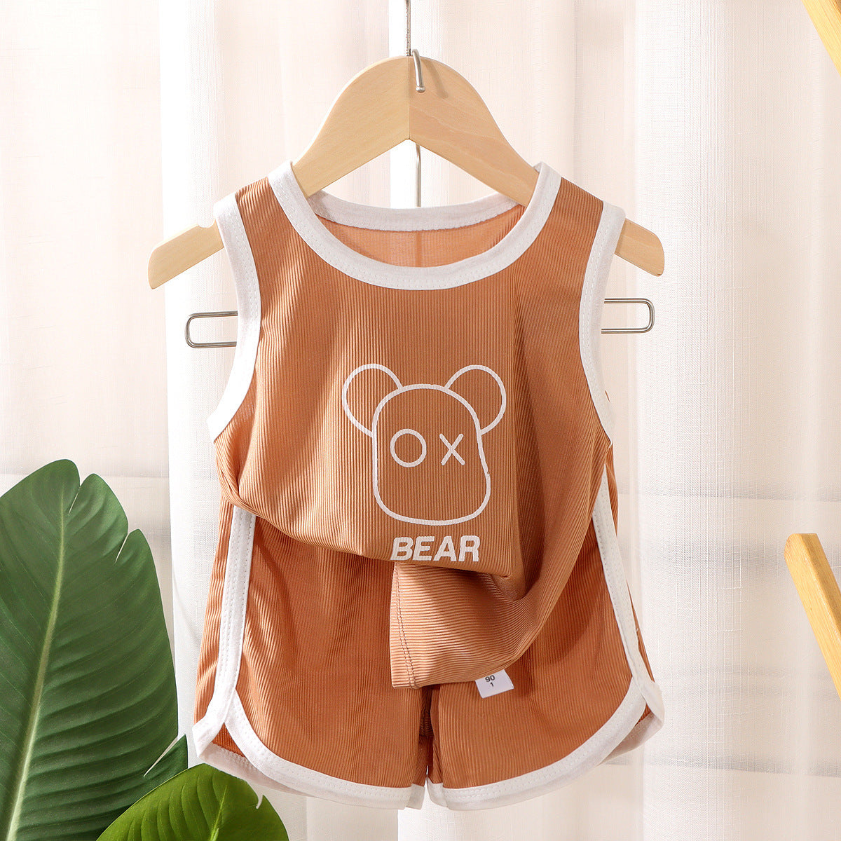 Children's Quick Drying Clothes Vest Suit Summer Ice Silk