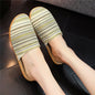 Linen Slippers Printed Cute