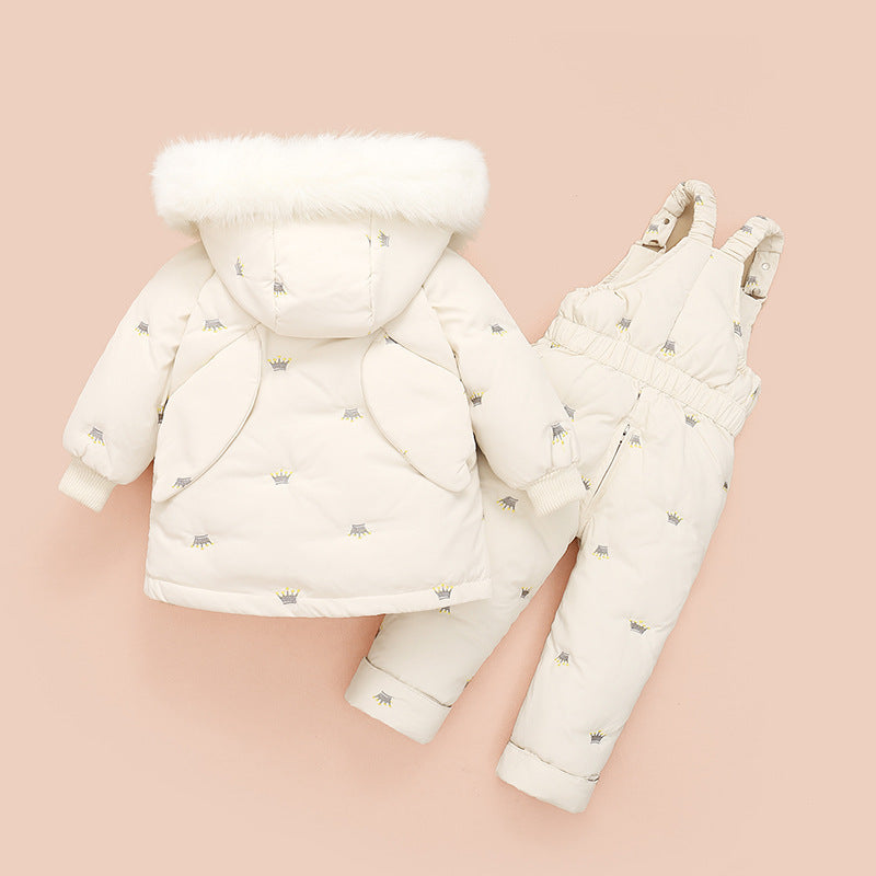 Children's Down Jacket Suit Girls