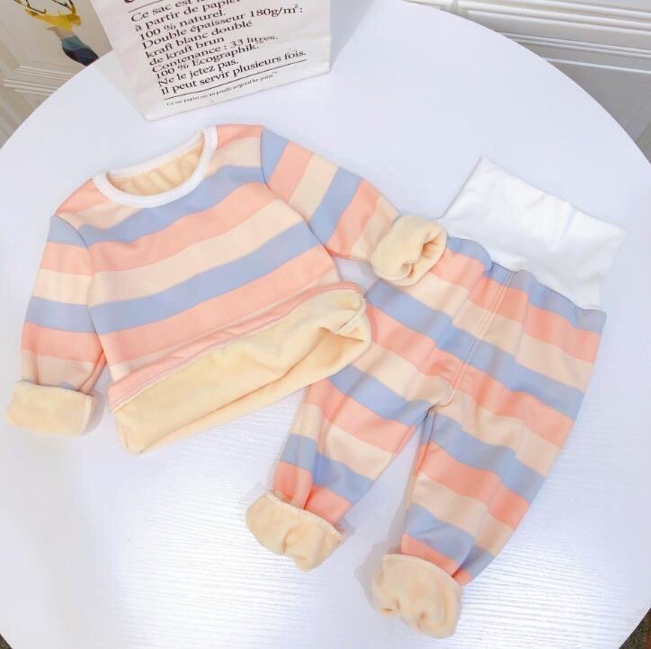 Children's Pajamas High Waist Belly Protection Two-piece Set