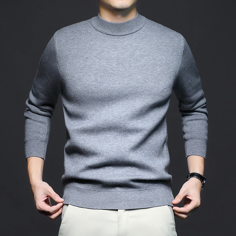 Men's Sweater Knitted Long Sleeve High neck