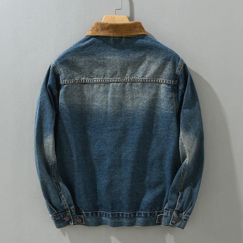 Mens Denim Coat Japanese Jacket