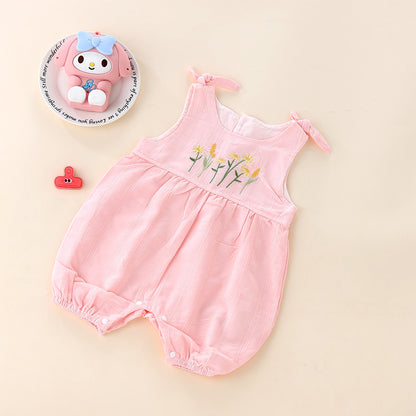 Fashion Personality Cotton Baby Girl Jumpsuit