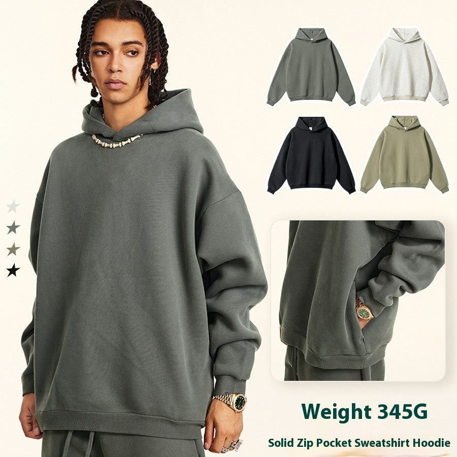 Mens Loose Fleece-lined Sports Sweats