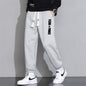 Mens Cropped Casual Loose Long Pants