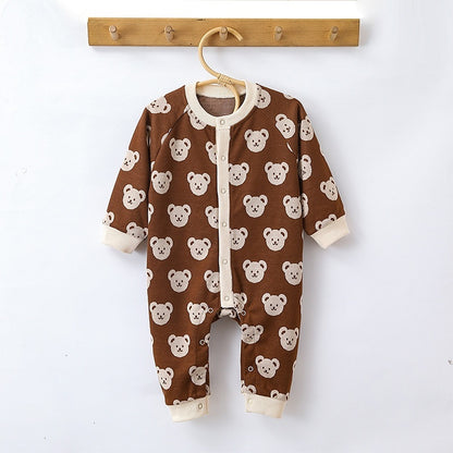 Baby Jumpsuit Knitted Bear