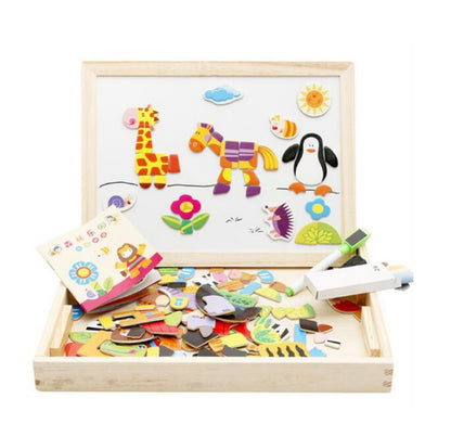 Multifunctional Magnetic Kids Puzzle Drawing Board Educational Toys