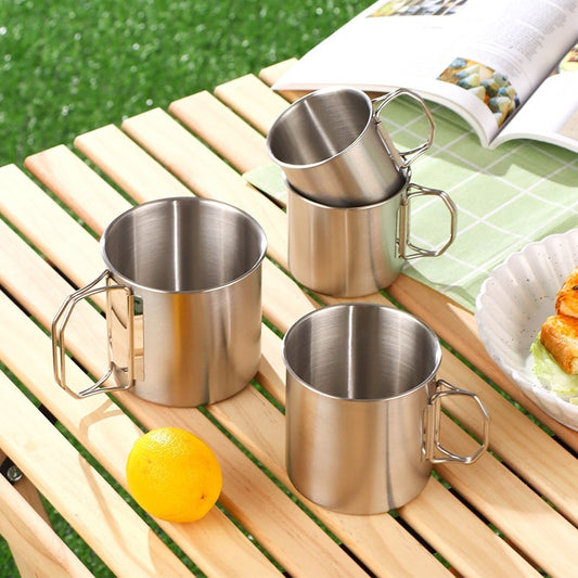 Stainless Steel Folding Retro Mug