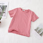 Children Candy-colored Top Baby Half Sleeve Cotton T-shirt