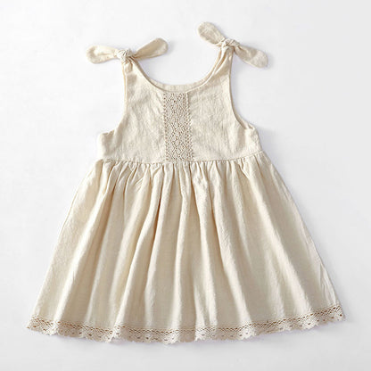 Girl Lace Princess Dress Lace Up