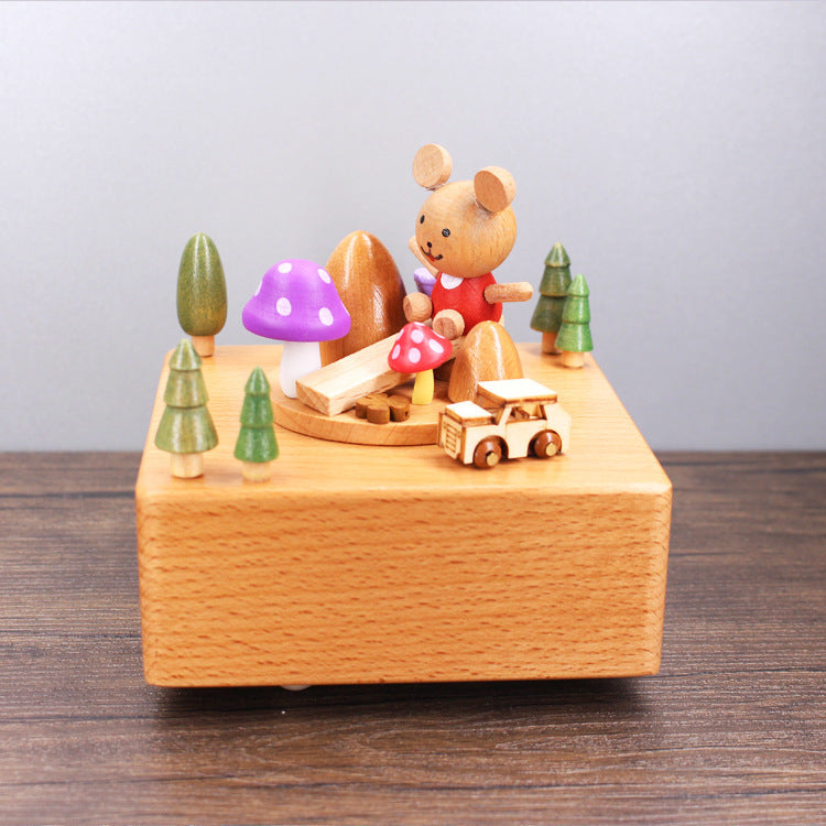 Wooden music box music box