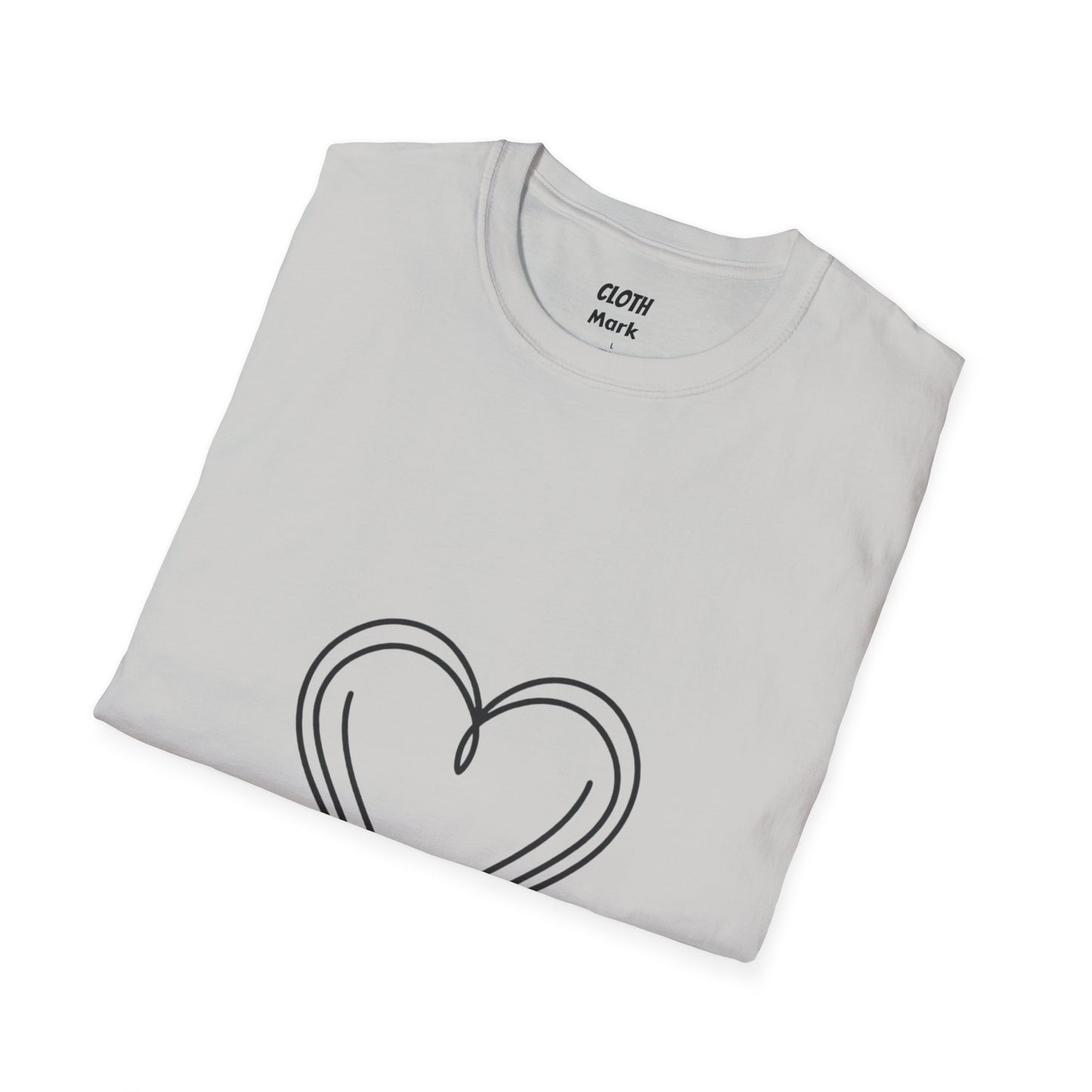 Heart Unisex Softstyle T-Shirt Crew neck