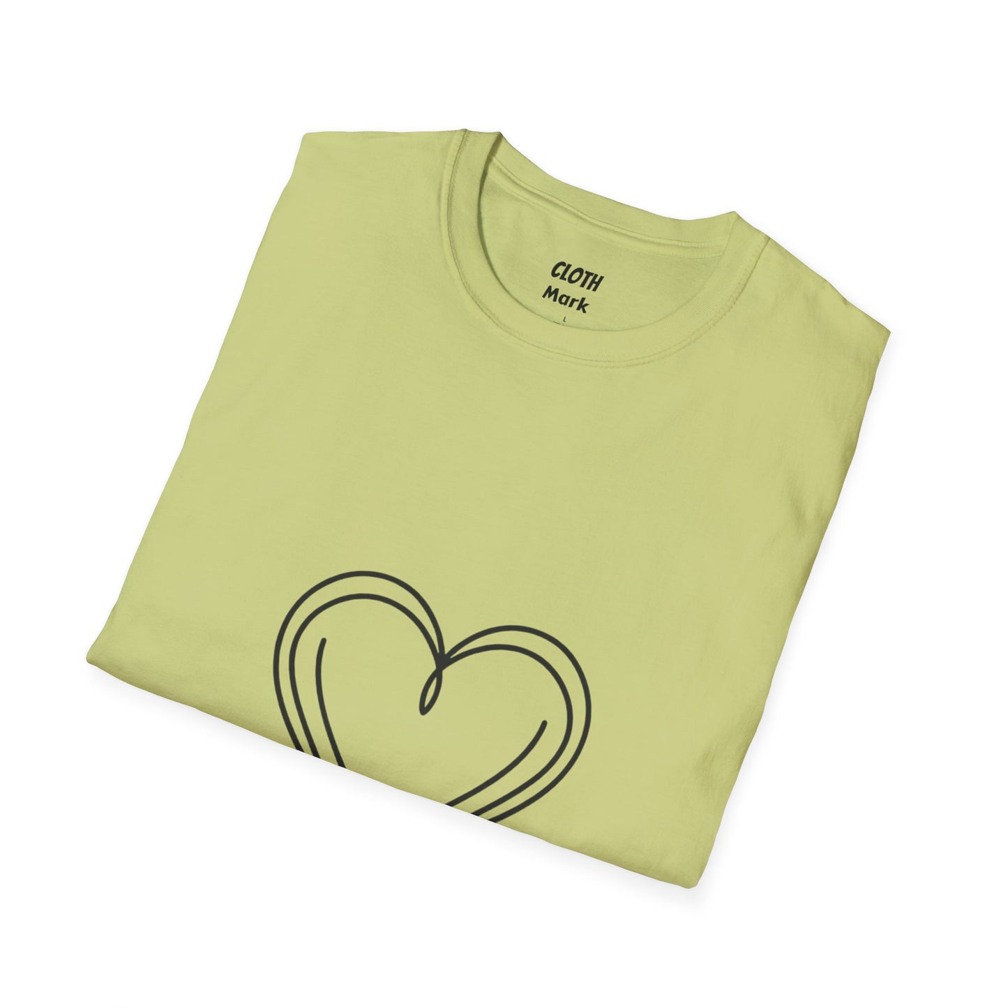 Heart Unisex Softstyle T-Shirt Crew neck