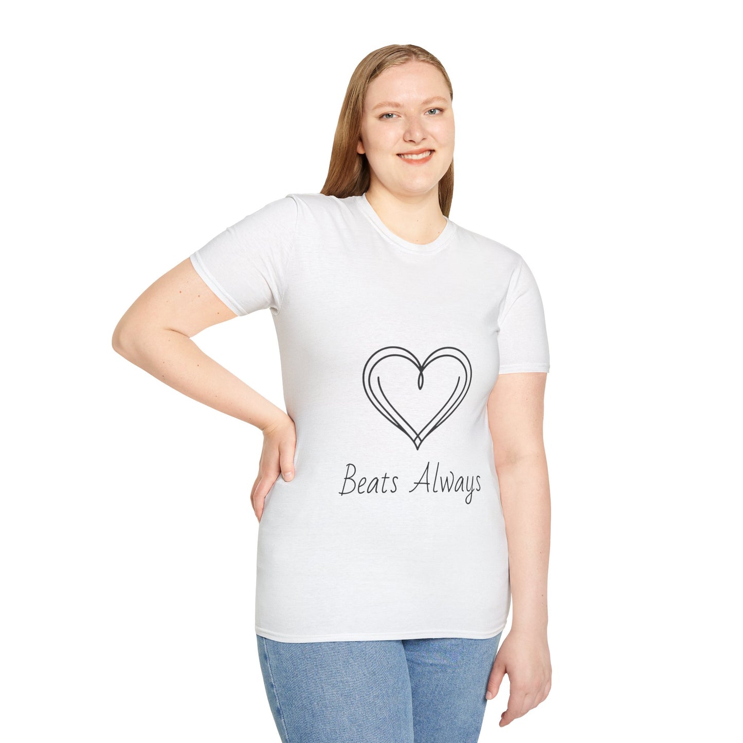 Heart Unisex Softstyle T-Shirt Crew neck