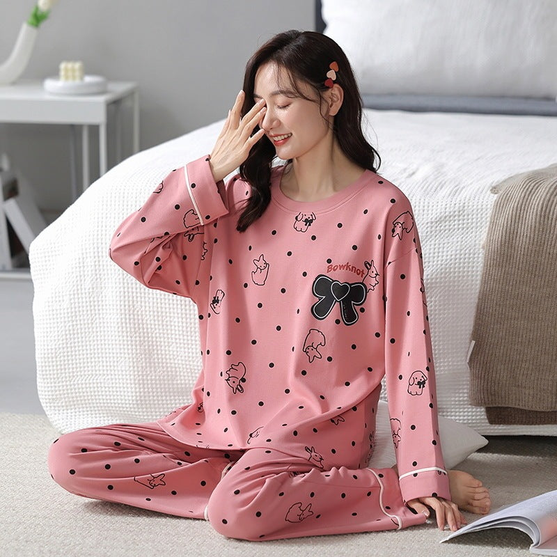 Womens Pajamas Long Sleeves And Trousers