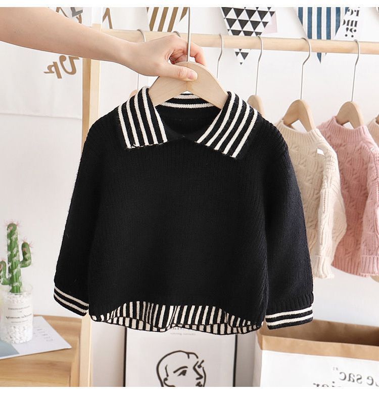 Children's Solid Color Bottoming Sweater