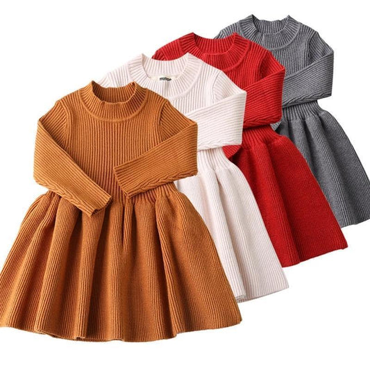 Baby warm knit skirt children's skirt