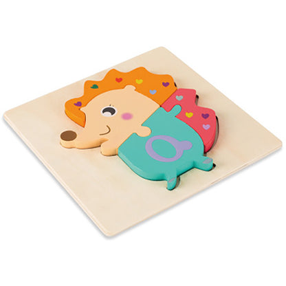 Cartoon three dimensional animal puzzle