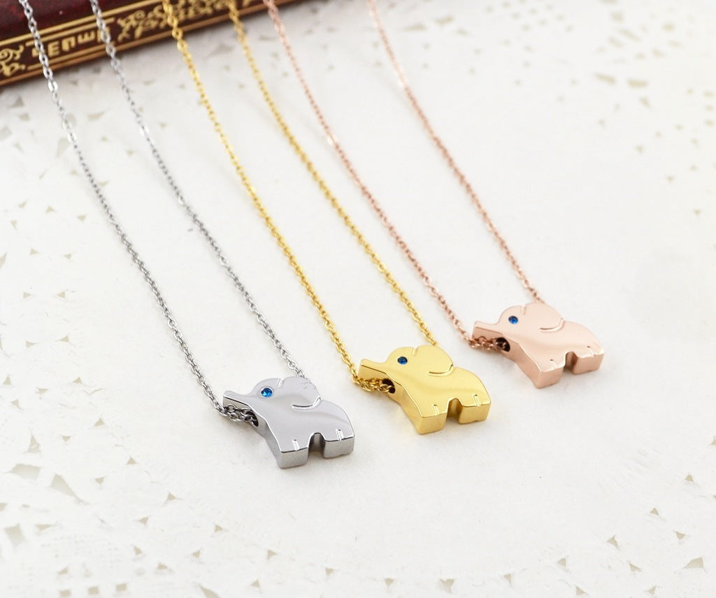 Fashion baby elephant necklace