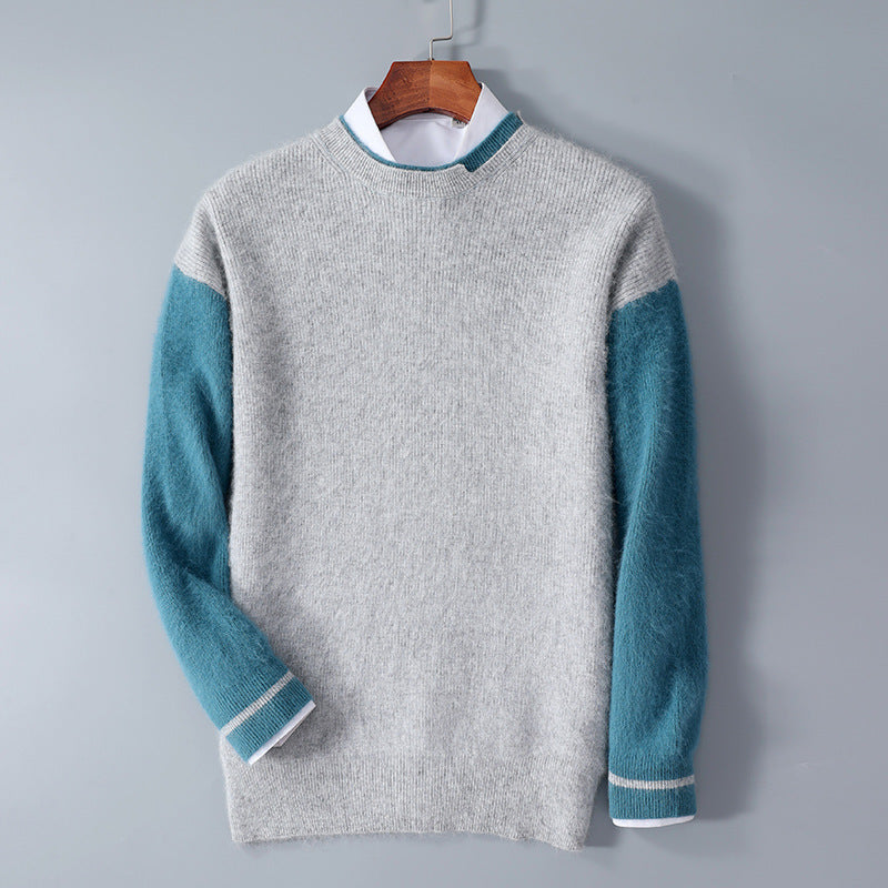 Men's Round Neck Thickened mink