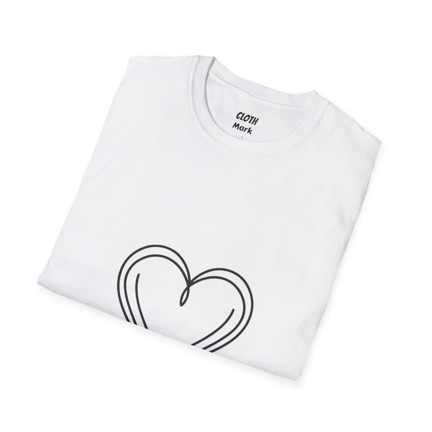 Heart Unisex Softstyle T-Shirt Crew neck