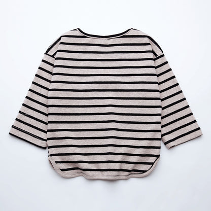 Fashion Striped Print Clothes Cotton Long Sleeve