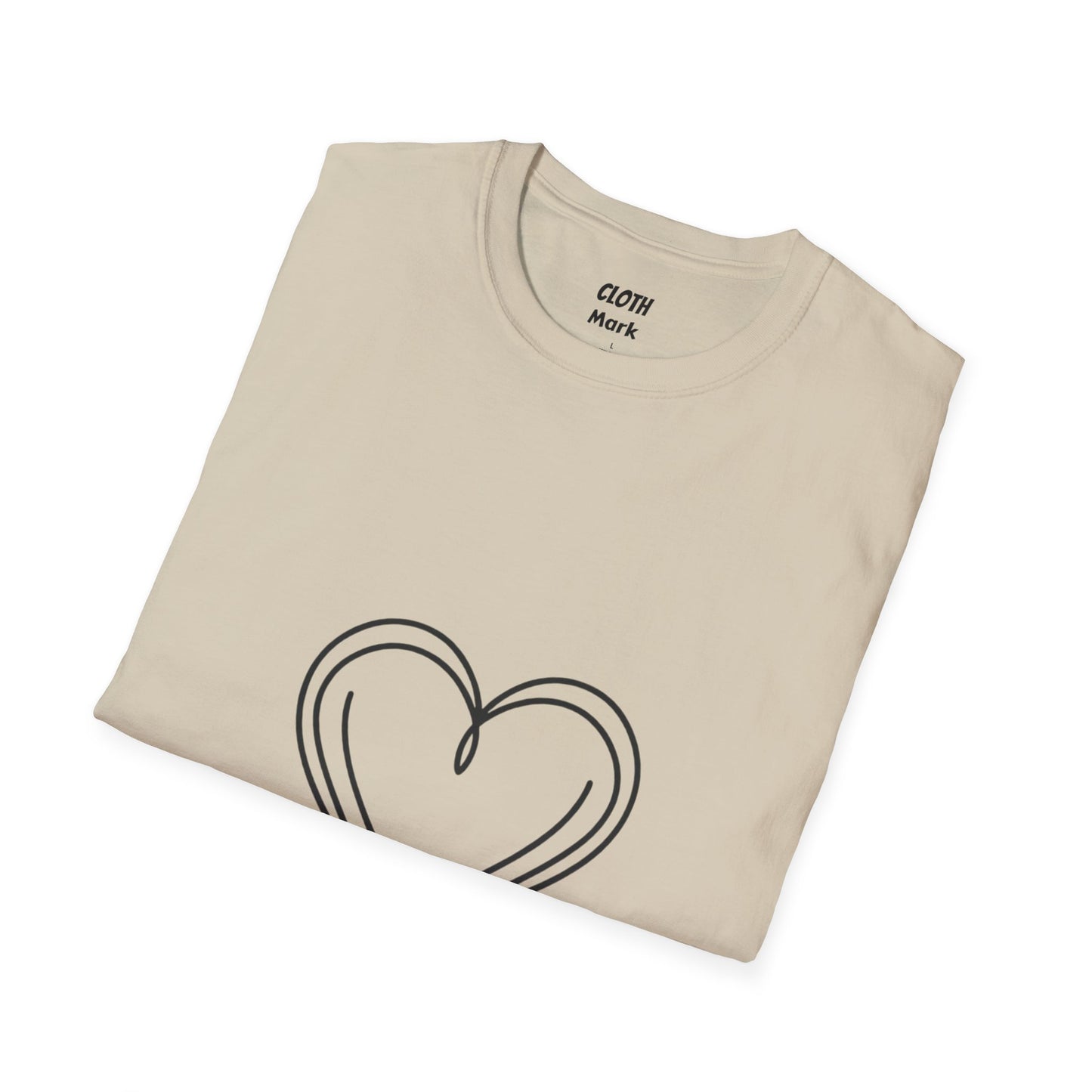 Heart Unisex Softstyle T-Shirt Crew neck