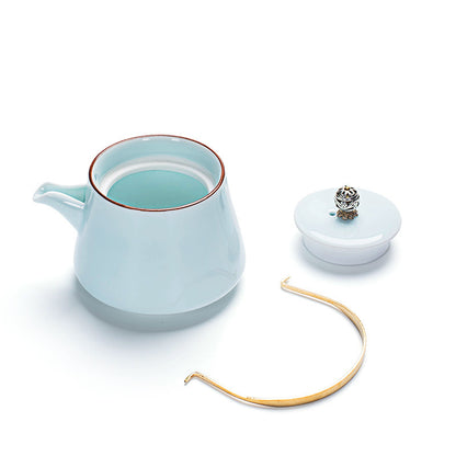 Celadon ceramic teapot