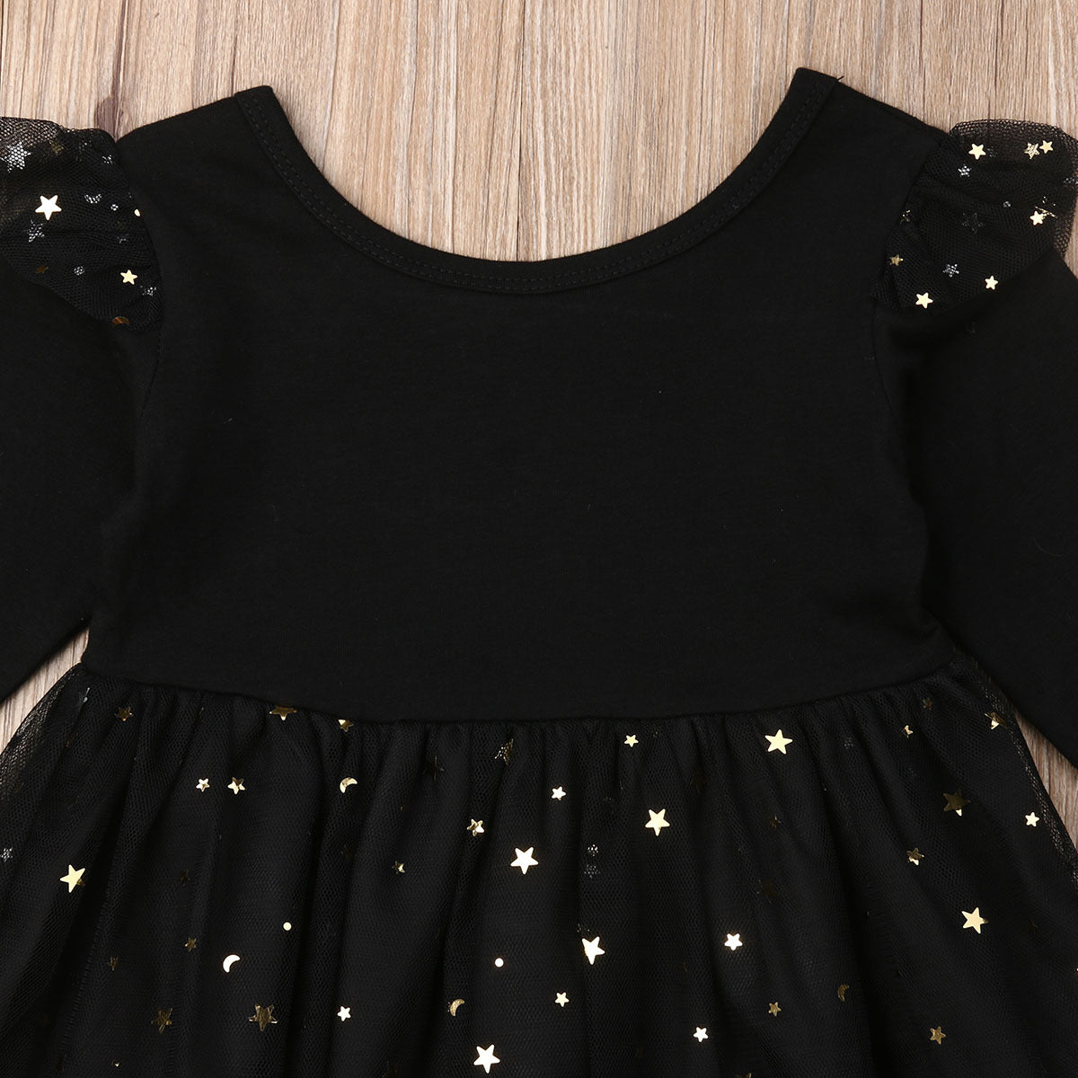 Bronzing mesh children's dress