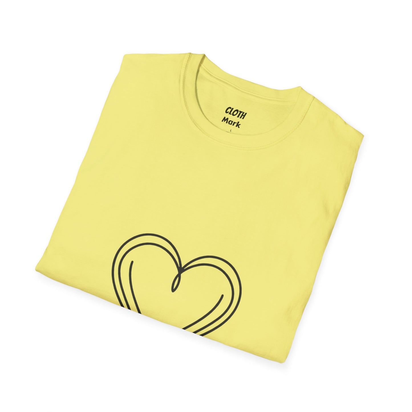 Heart Unisex Softstyle T-Shirt Crew neck