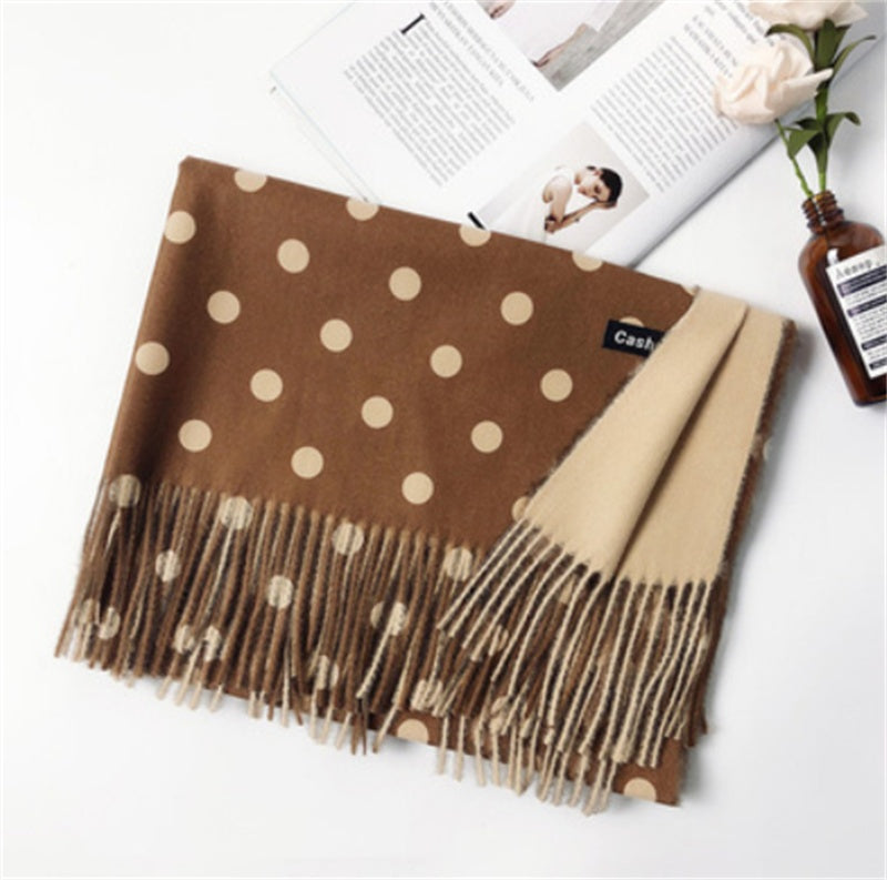 Cashemere Warm Polka Dot Scarf