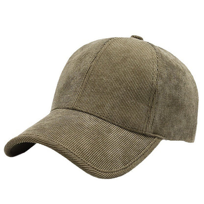 Four Seasons Corduroy Color Baseball Cap Casual All-matching