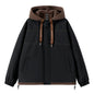 Mens Two-pieces Coats Hooded Jacket