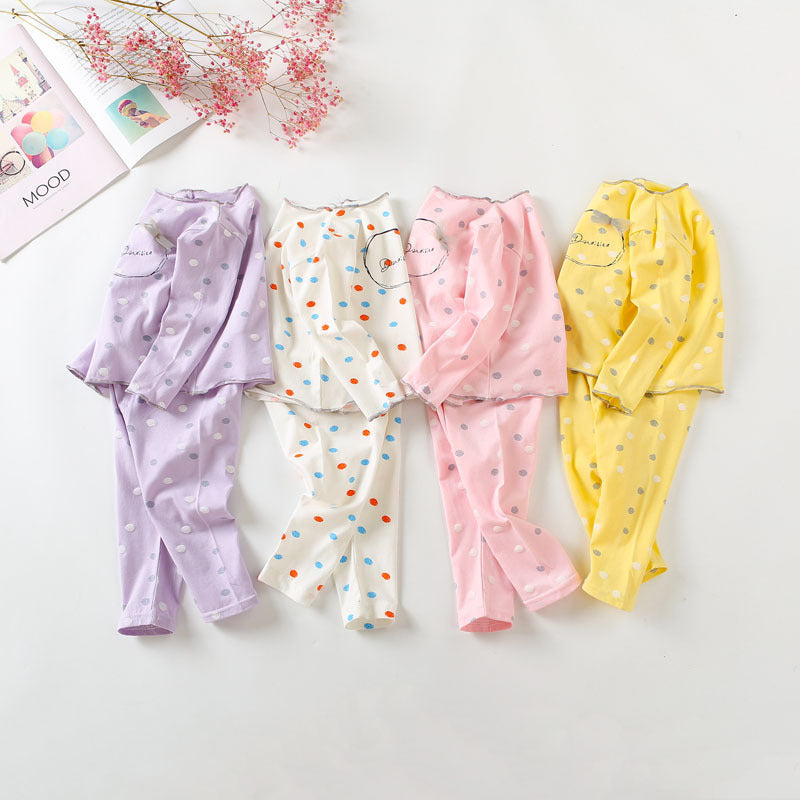 Children's Autumn Clothes Long Pants Suit Pure Cotton