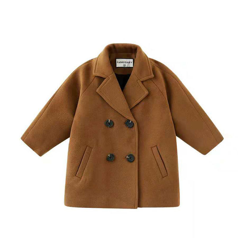 Kids Wool trench coat