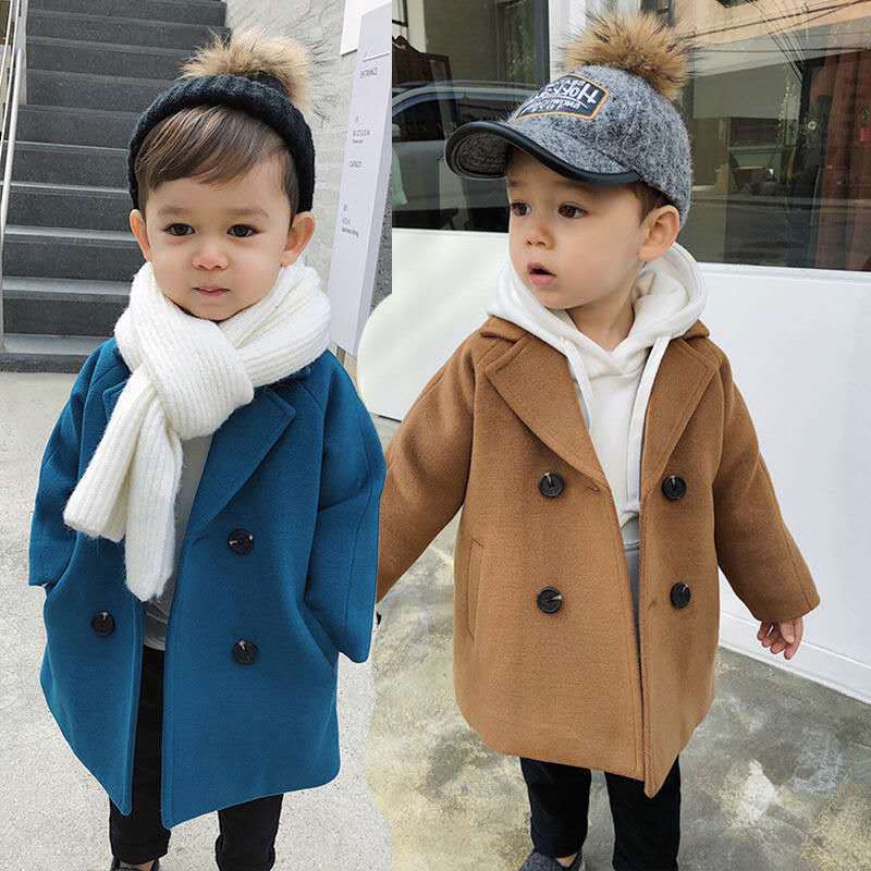 Kids Wool trench coat