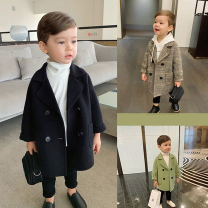 Kids Wool trench coat