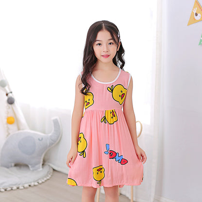 Cotton Silk Girls Summer Dresses