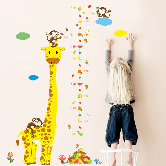 Cartoon Height Wall Stickers for Kids Rooms