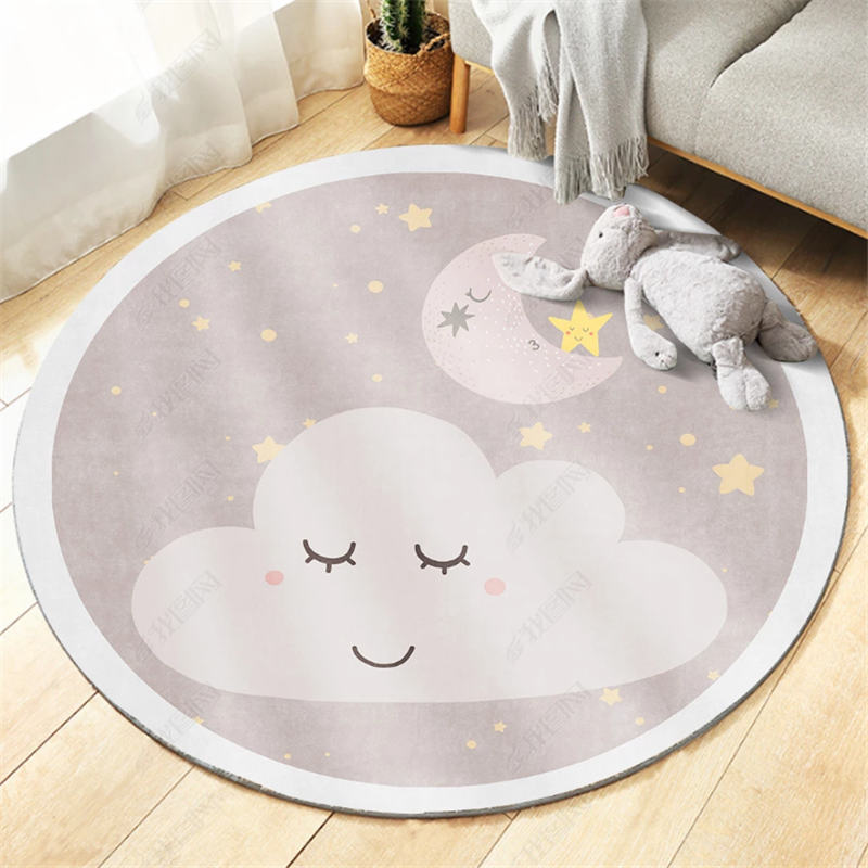 Bedroom Cartoon Round Carpet