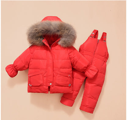 Children's Down Two-Piece Winter Suits