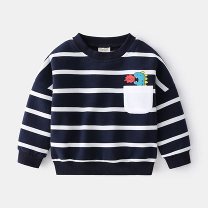 Children Striped Casual Pullover Sweater