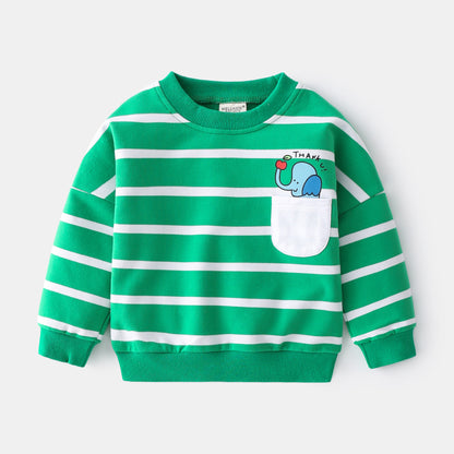 Children Striped Casual Pullover Sweater