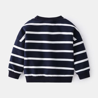 Children Striped Casual Pullover Sweater