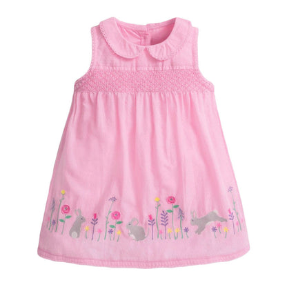 Girl Dress Cotton Short-Sleeved