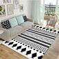 Simple Black And White Home Personality Tide Brand Living Room Bedroom Coffee Table Mat Into The Doormat Bedside European Carpet